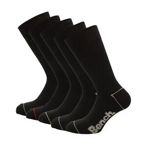 Bench Mens Prax Sports Socks (Pack of 5) / Black